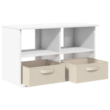 TV stand with Drawer White 79 x 40 x 48 cm 8000460