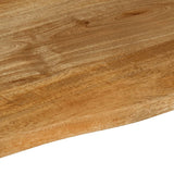 Table Top Live Edge 100x80x2.5 cm Solid Wood Mango 370460