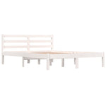 Bed Frame without Mattress 135x190cm White Double 810406
