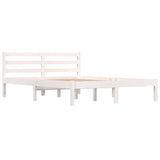 Bed Frame without Mattress 135x190cm White Double 810406