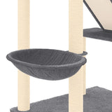 Floor to Ceiling Cat Tree Dark Grey 277-303 cm 171614