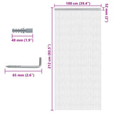 Chain Door Fly Screen 100x212 cm Aluminium 4010015