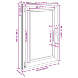 Basement Window RISOR 60 x 100 cm PVC and Glass Anthracite 42047318