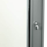 Network Cabinet with Storage Grey 60 x 35 x 28 cm Steel 42017633