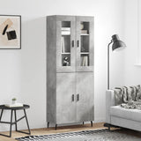 Highboard Concrete Grey 69.5x34x180 cm Engineered Wood 3198229