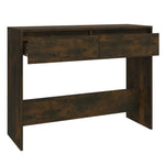 ZNTS Console Table Smoked Oak 100x35x76.5 cm Engineered Wood 813035