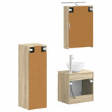 Bathroom Furniture Set 4 pcs Sonoma Oak 3407409