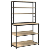 Kitchen Shelf Sonoma Oak 100 x 40 x 168 cm Engineered Wood 883893
