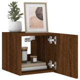 TV Wall Cabinets with LED Lights 2 pcs Brown Oak 30.5x35x30 cm 837231