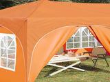 Pop-up Party Tent 575 x 288 x 245 cm Orange Oxford Fabric 42019910