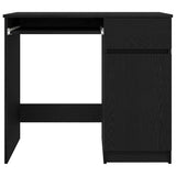 Desk Black Oak 86x49x76 cm Engineered Wood 861824