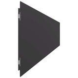 Lawn Edgings 10 pcs Black 15x103 cm Cold-rolled Steel 860142