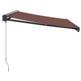 Manual Retractable Awning Brown 350x250 cm 3215724