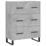 Highboard Concrete Grey 69.5x34x180 cm Engineered Wood 3195871