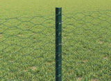 Welded Wire Fence 100 x 0.6 m PVC-Coated Steel Green 3336782