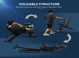 Foldable Weight Bench, Adjustable Strength Training Sit Up Ab Bench, Incline/Decline, Blue T3398P425049