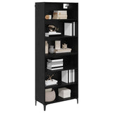 Highboard Black Oak 69.5 x 34 x 180 cm Engineered Wood 3416188