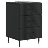 Bedside Cabinet Black 43 x 41 x 66.5 cm Engineered Wood 894786