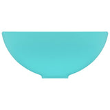 Luxury Bathroom Basin Round Matt Light Green 32.5x14 cm Ceramic 146969
