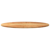 Table Top Light Brown 100x50x2 cm Solid Wood Oak Oval 4009046