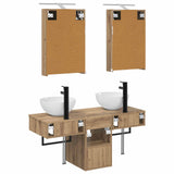 Bathroom Cabinet Set 5 pcs Artisan Oak 40 x 10.5 x 60.5 cm 3406278