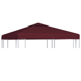 2-Tier Gazebo Top Cover 310 g/m 3x3 m Bordeaux 44757