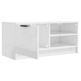 TV Cabinet High Gloss White 80x35x36.5 cm Engineered Wood 811478