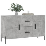 Sideboard Concrete Grey 100x36x60 cm Engineered Wood 828184