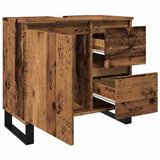 Bathroom Sink Cabinet Old Wood 65x33x60 cm Engineered Wood 857229