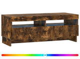 LED TV Cabinet Smoked Oak Engineered Wood 896120