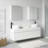 Bathroom Cabinet Set 5 pcs White Engineered Wood 3406647