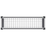 Garden Raised Bed Grey 100 x 30 x 22 cm WPC and Aluminium 42039084
