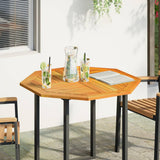 Table Top 90x90x2.2 cm Octagonal Solid Wood Acacia 4004263