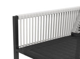 Five-Piece Metal Dining Set, with Folding Back Chairs, Light Grey T3398P320034