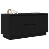 TV Cabinet with LED Lights Black Oak 100x41x50 cm 861410