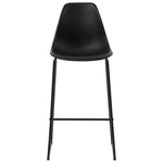 Bar Chairs 2 pcs Black Plastic 281501