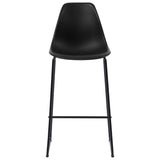 Bar Chairs 2 pcs Black Plastic 281501