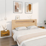 ZNTS Wall-mounted Bedside Cabinets 2 pcs Smoked Oak 50x36x25 cm 816851
