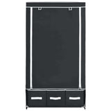 Wardrobe Black 87x49x159 cm Fabric 282457