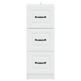 Drawer Cabinet White 33 x 34.5 x 87 cm Engineered Wood 895765