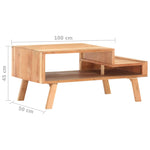 Coffee Table 100x50x45 cm Solid Acacia Wood 287867
