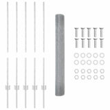 Fence and Post Silver 1 x 10 m Steel 3336325