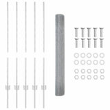 Welded Wire Fence with Post 10 x 1 m 3336326