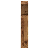 LED Headboard Old Wood 120x18.5x103.5 cm Engineered Wood 857684