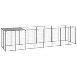 Dog Kennel Silver 4.84 m Steel 3082203