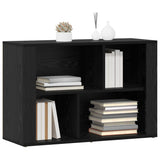 Sideboard Black Oak 80 x 30 x 53 cm Engineered Wood 881101