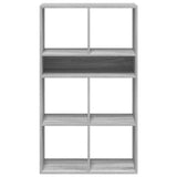 Book Cabinet Grey Sonoma 66x31x112 cm Engineered Wood 860306