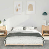 Bed Frame Brown 160 x 220 cm Solid Pine Wood 873133