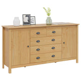 Sideboard HILL Honey Brown 154 x 40 x 80 cm Solid Pine Wood 42025035