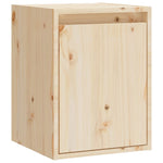 ZNTS Wall Cabinets 2 pcs 30x30x40 cm Solid Wood Pine 813476